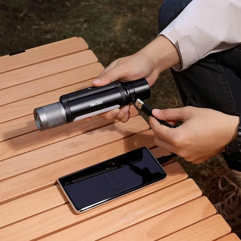 NexTool NE20161 Thunder Music Flashlight - 12-in-1 Outdoor Powerhouse (900 Lumens, IPX4, 2600mAh Power Bank) - Image 5
