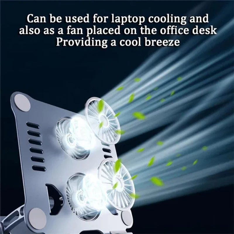 Laptop Stand V4.1 with Dual Fan Cooling | Adjustable Aluminium Design