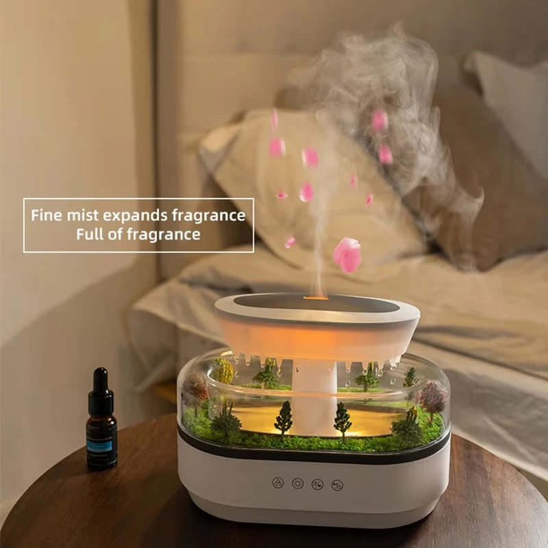 SereneMist™ Ultrasonic Aroma Diffuser - Compact 250ml Humidifier with Ambient LED - Image 3