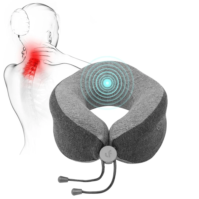 Lefan Massage Sleeping Neck Pillow with Smart Vibration Technology