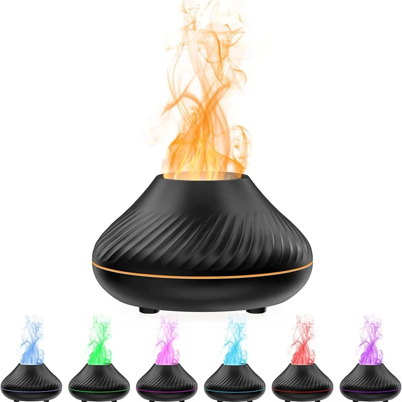 Enchanting Flame Aroma Mist Diffuser: Volcanic Glow & 7-Hue LED for Ultimate Relaxation