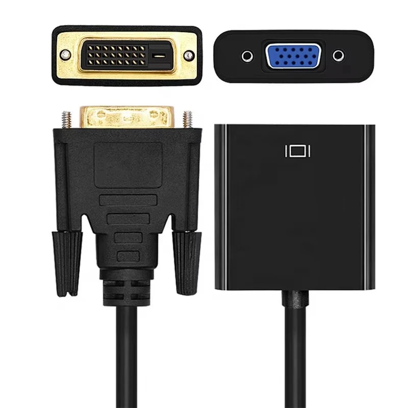 High-Speed VGA to DVI-D Cable (1.5m/5ft) - Supports Full HD 1080p for PC, Laptop & Monitor