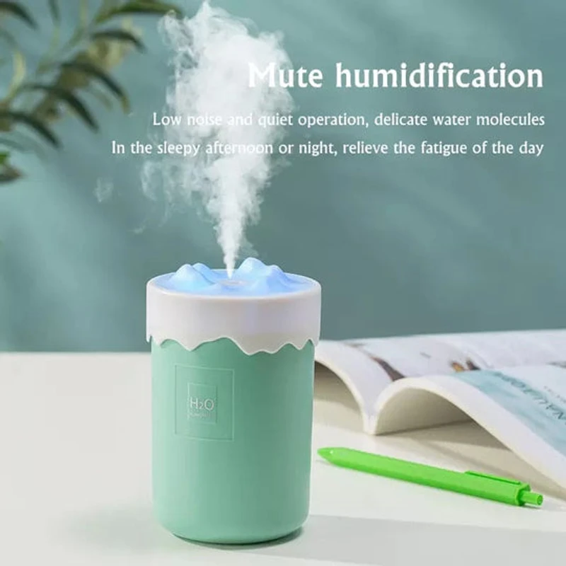 Snow Mountain Humidifier BLK-101 | 500ml Ultra-Quiet USB Air Purifier - Image 1