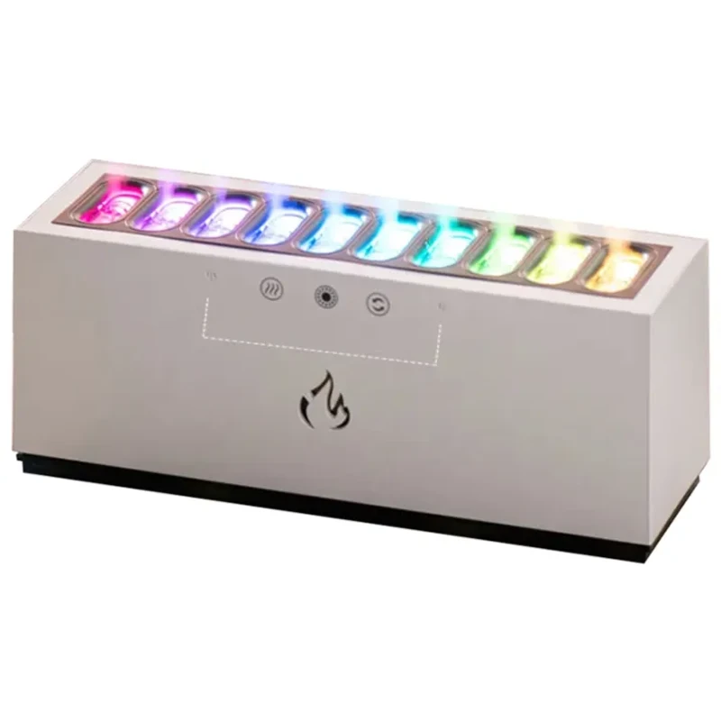 Dynamic Flame Aroma Diffuser 900ml - RGB LED Humidifier with Sound Sync for Ultimate Ambiance