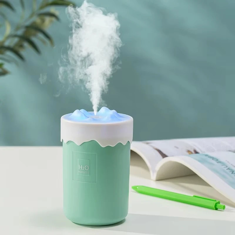 Snow Mountain Humidifier BLK101 – Ultra-Quiet Cool Mist Diffuser with Night Light