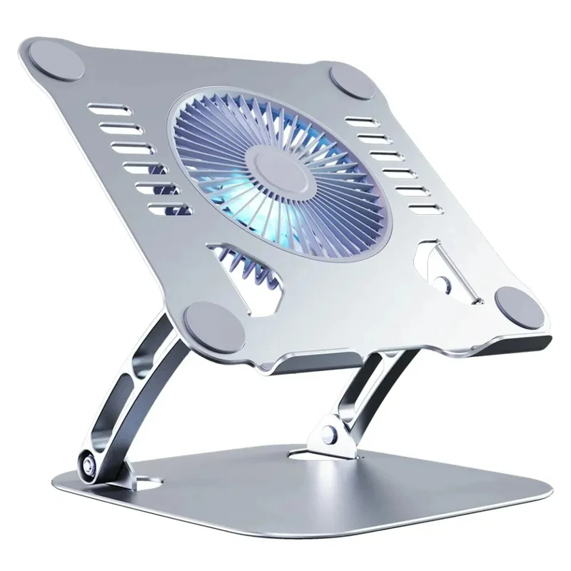 Laptop Stand V5.0 Electric Fan | Adjustable Aluminium Cooling Base