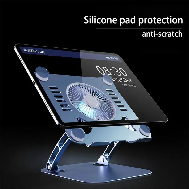 Laptop Stand V5.0 Electric Fan | Adjustable Aluminium Cooling Base - Image 3
