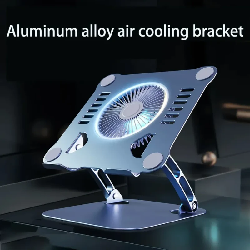 Laptop Stand V5.0 Electric Fan | Adjustable Aluminium Cooling Base - Image 4
