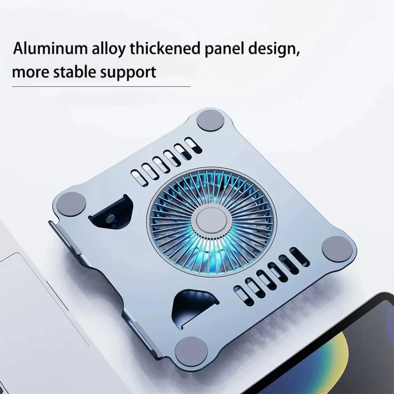 Laptop Stand V5.0 Electric Fan | Adjustable Aluminium Cooling Base - Image 5