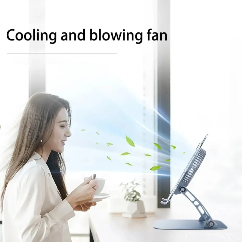 Laptop Stand V5.0 Electric Fan | Adjustable Aluminium Cooling Base - Image 7