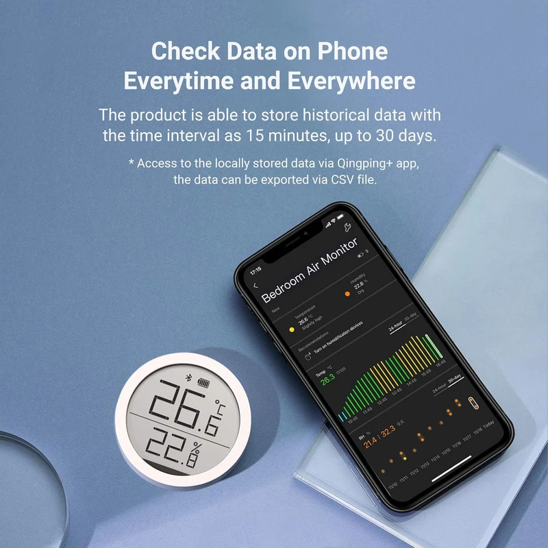 Xiaomi Qingping Temperature Monitor Lite – Bluetooth Thermometer & Hygrometer - Image 6