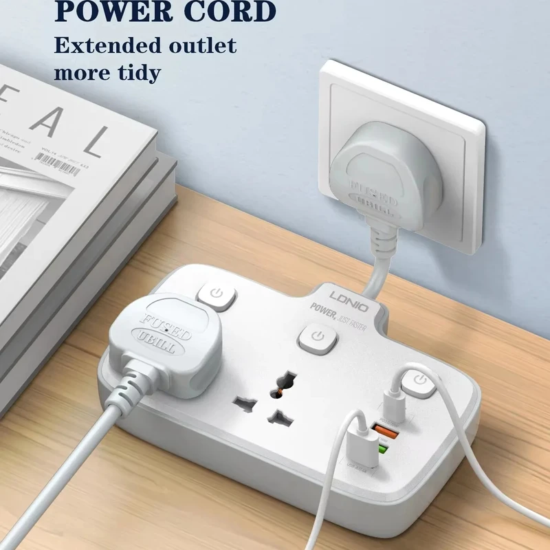 6-in1 Fast Charging Power Hub 2 AC, PD 20W & QC3.0 USB for All Devices - Image 5