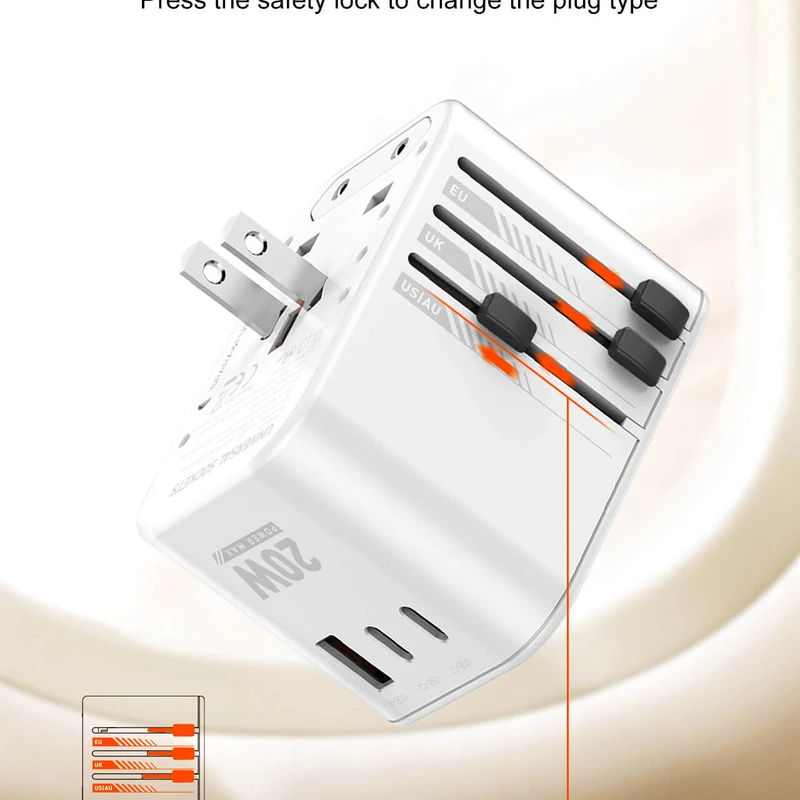 LDNIO Z9 - Your Pocket-Sized 20W Fast Charger with 3 USB Ports & Worldwide Plugs