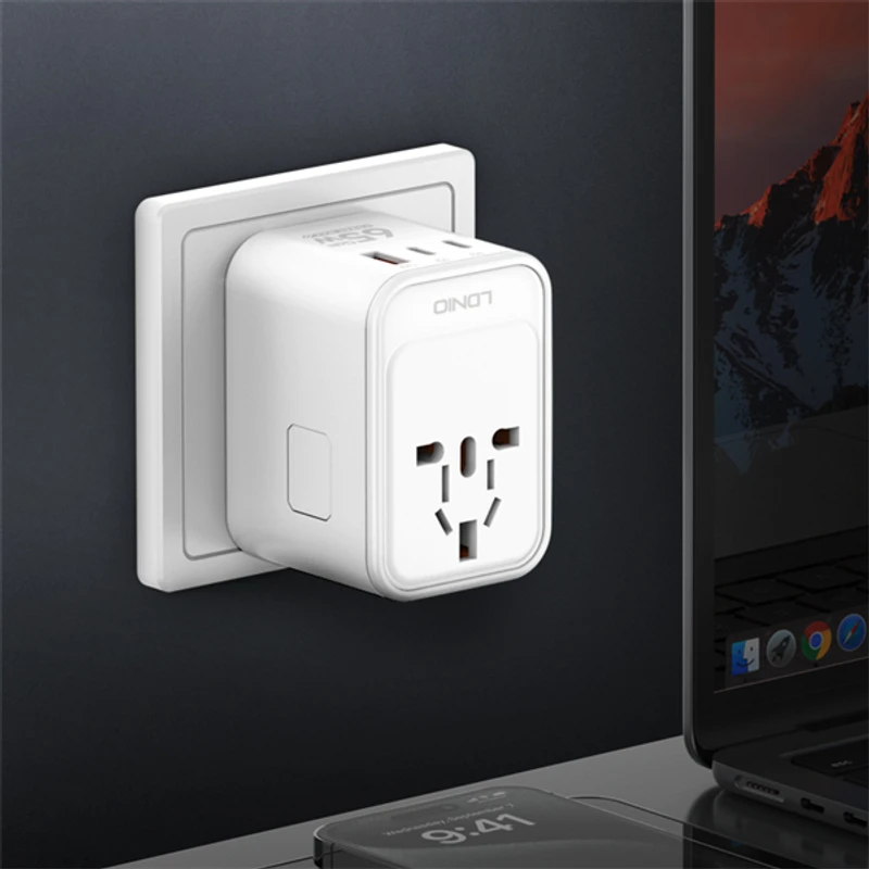 LDNIO Z9 - Your Pocket-Sized 20W Fast Charger with 3 USB Ports & Worldwide Plugs - Image 3