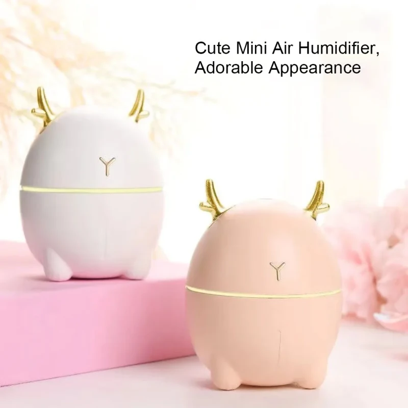 Fiermayle F11 Colour Humidifier with Colorful LED Lights – Cute Pink Design