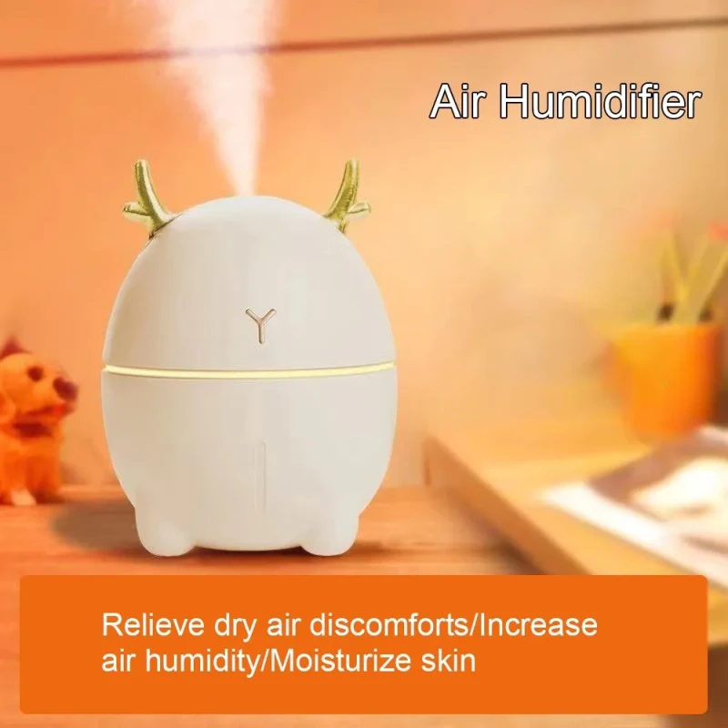 Fiermayle F11 Colour Humidifier with Colorful LED Lights – Cute Pink Design - Image 3