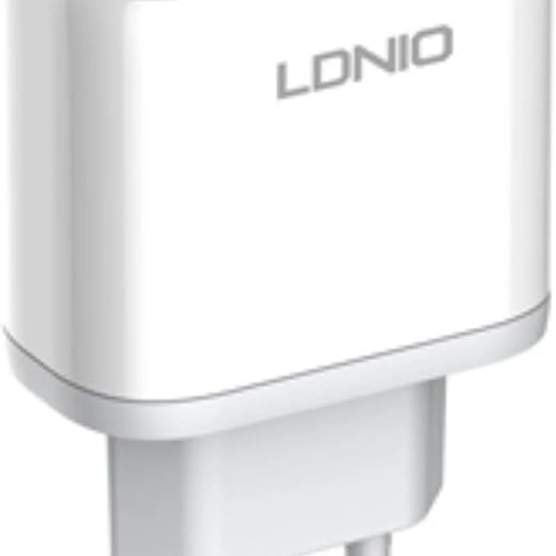 LDNIO A2526C 45W Type-C Fast Charger with USB Cable – White - Image 5