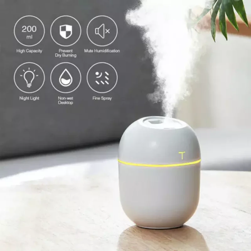 3rd Generation Colorful Egg Humidifier – USB Powered Cute Room Decor - Image 6
