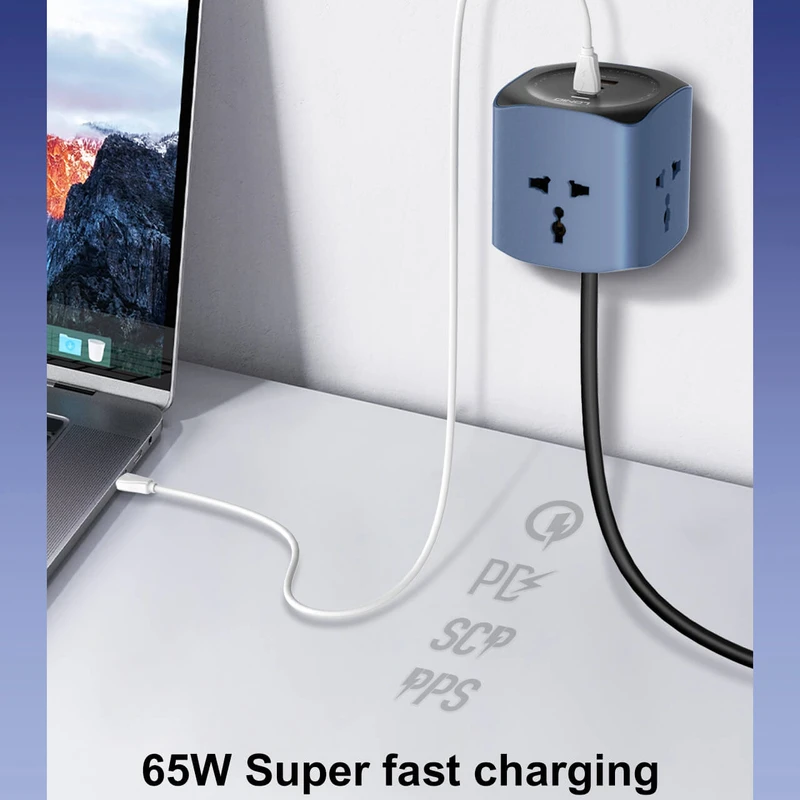 LDNIO SE3338 Multi-Plug Extension: 3 AC Outlets & 3 USB Charging Ports (3.1A) - 2M Cable, Compact Design | LDNIO Bangladesh - Image 4