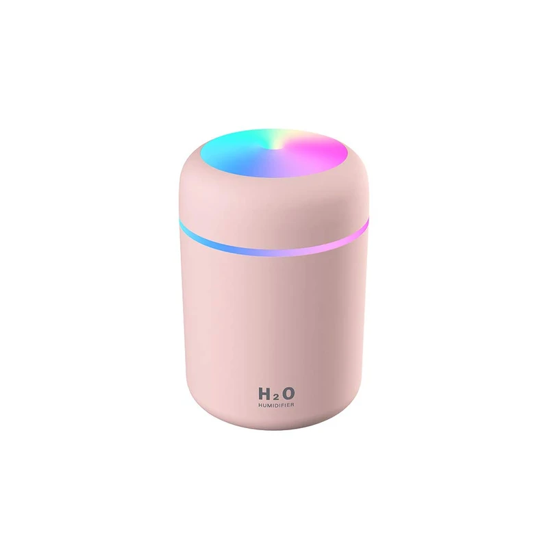 DQ107 Ultrasonic RGB Color Humidifier with Touch Control – 300ml