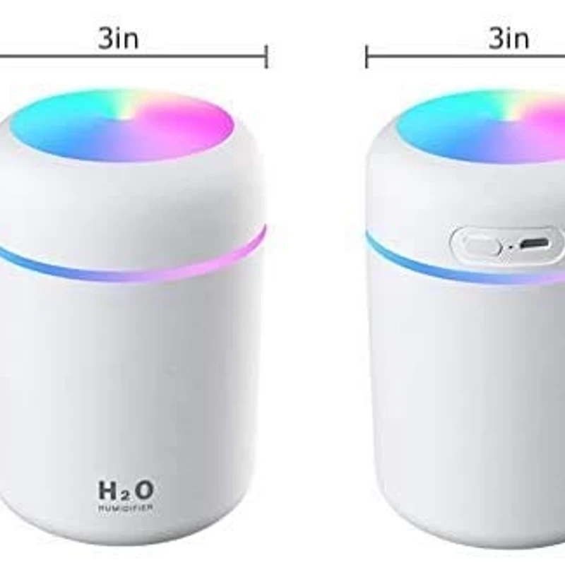 DQ107 Ultrasonic RGB Color Humidifier with Touch Control – 300ml - Image 5