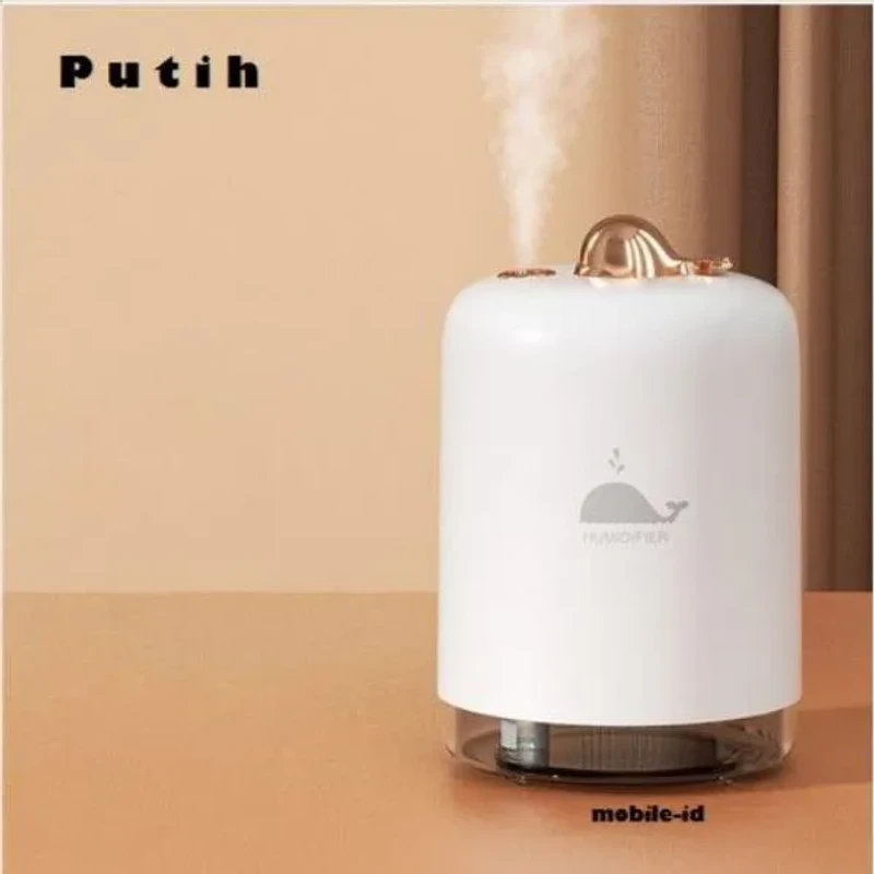Q806 Whale USB Diffuser Aromatherapy Humidifier – 300ml, Dual Spray Mode