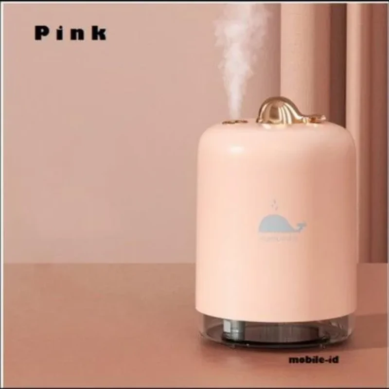 Q806 Whale USB Diffuser Aromatherapy Humidifier – 300ml, Dual Spray Mode