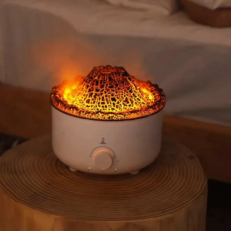 Volcano Jellyfish Humidifier - LED Flame Effect Diffuser | Aromatherapy | Remote Control | Dhaka Fast Delivery - Image 4