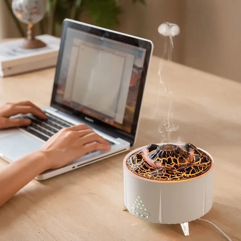 Volcano Aromatherapy Diffuser Humidifier - Dual Mist Modes & Remote Control - Image 4