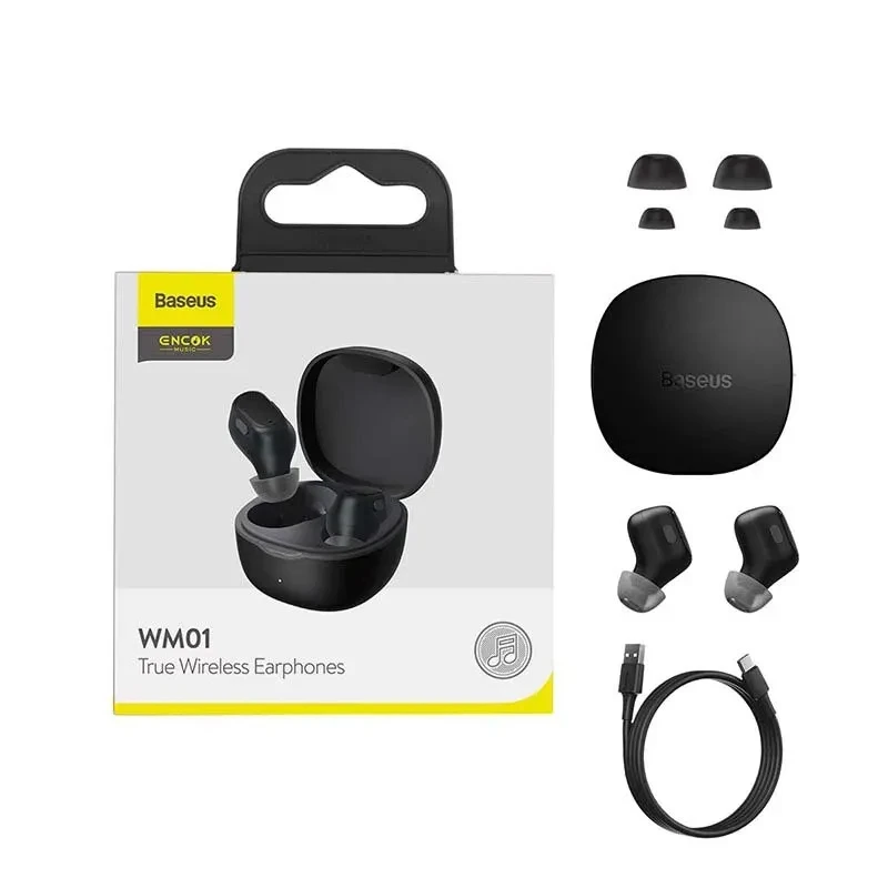 Baseus WM01 TWS Bluetooth Earphones Stereo Wireless 5.0 Headphones with Touch Control - Image 5