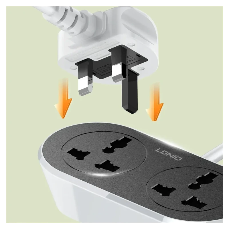 SC2018-10M Universal Outlet Extension Cord LDNIO – 10M Heavy Duty Power Strip - Image 3