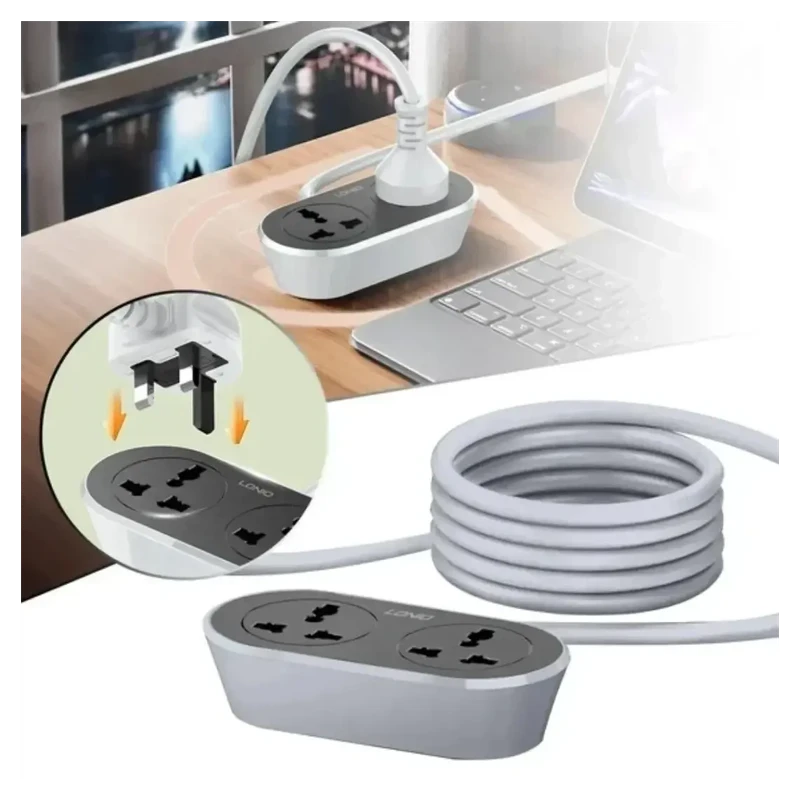 SC2018-10M Universal Outlet Extension Cord LDNIO – 10M Heavy Duty Power Strip - Image 5