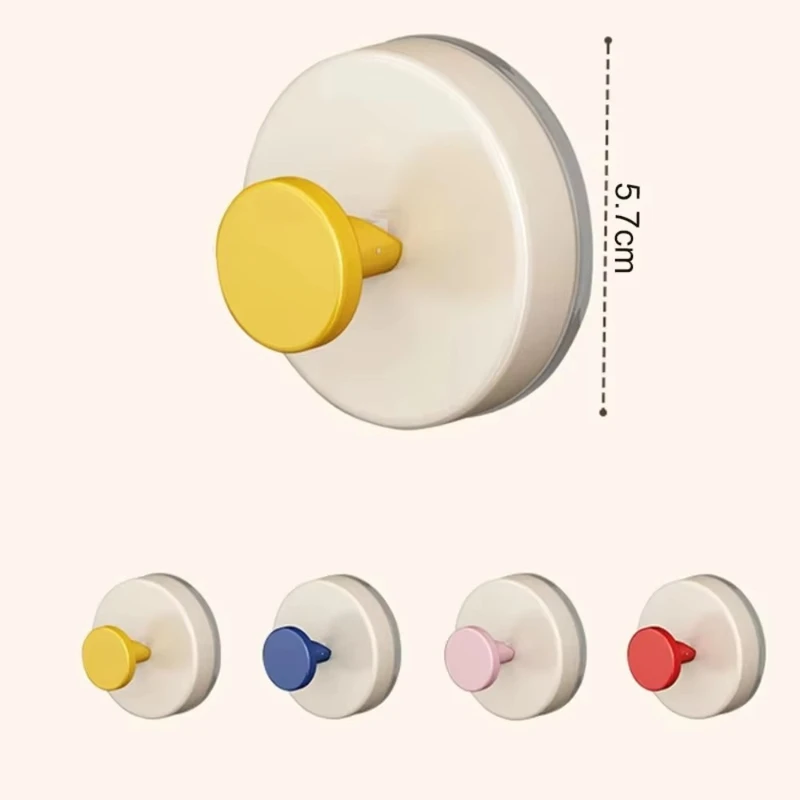6 Multi-Purpose Suction Cup Hooks - Strong, Colorful & Punch-Free Wall Hangers - Image 3