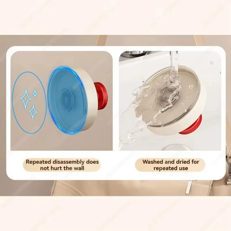 6 Multi-Purpose Suction Cup Hooks - Strong, Colorful & Punch-Free Wall Hangers - Image 6