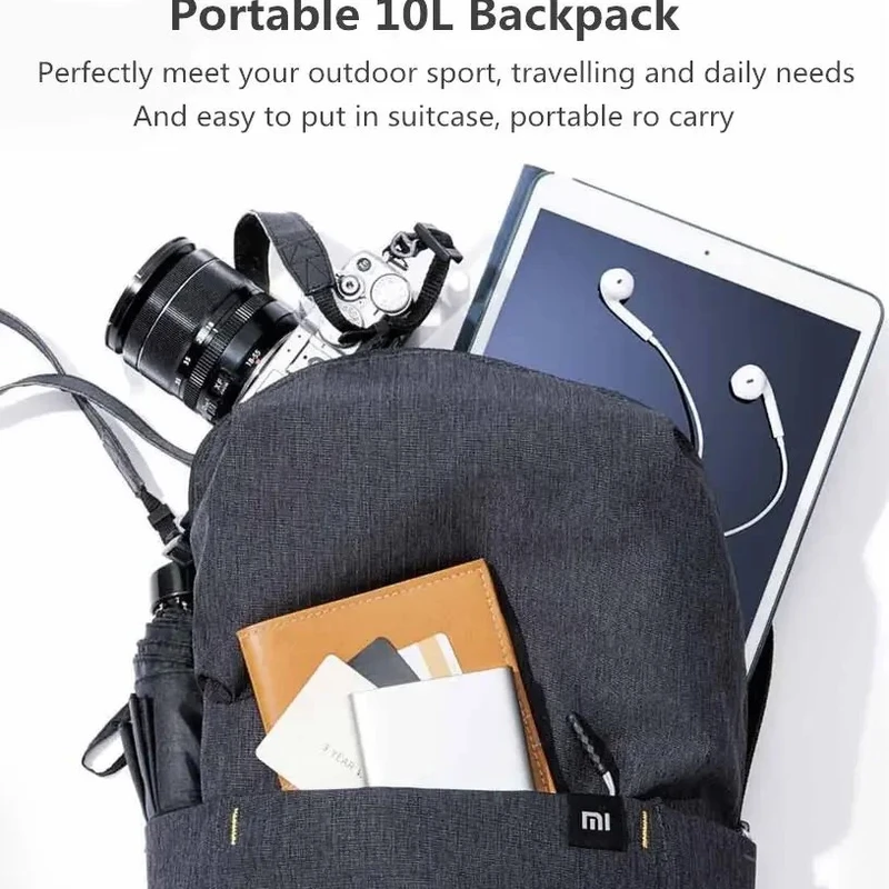 Xiaomi 10L Lightweight Backpack – Black, Ash, Green, Yellow - Image 3