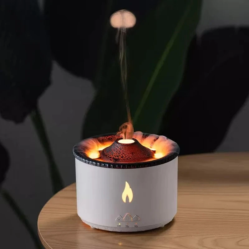 Volcano Fire Flame Air Humidifier with Jellyfish Mist & Remote Control (360ml) - Image 5